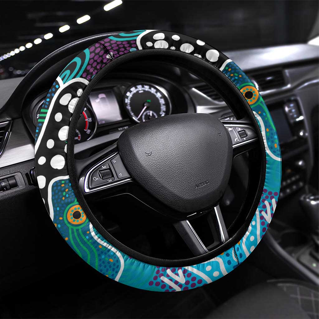 Sharks NRL Celebrating 50 Years of Naidoc Steering Wheel Cover NAIDOC Week 2025 Aboriginal