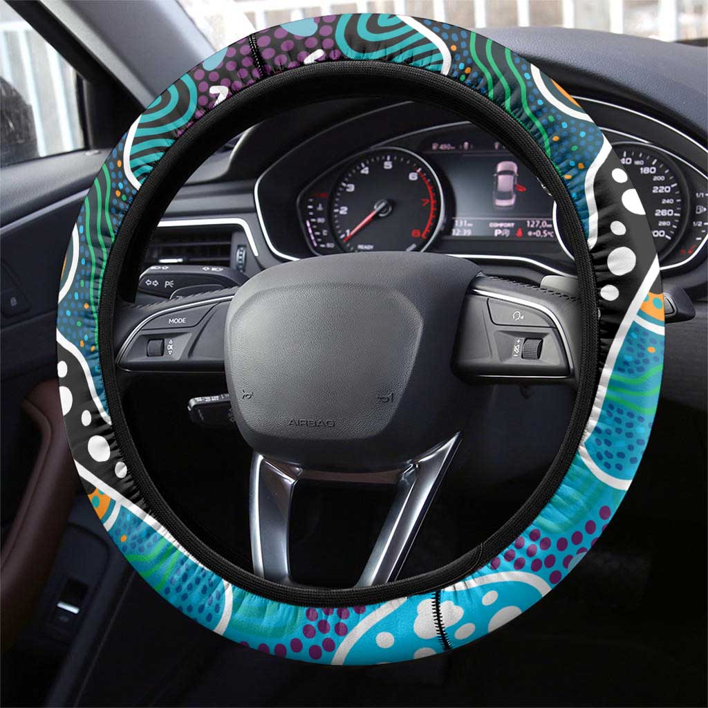 Sharks NRL Celebrating 50 Years of Naidoc Steering Wheel Cover NAIDOC Week 2025 Aboriginal