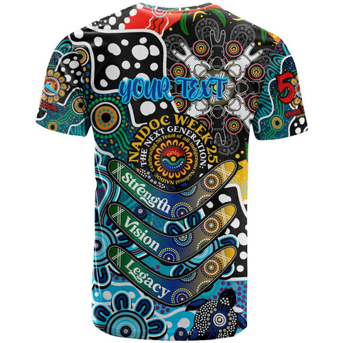 Personalised Sharks NRL Celebrating 50 Years of Naidoc T Shirt NAIDOC Week 2025 Aboriginal