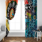 Sharks NRL Celebrating 50 Years of Naidoc Window Curtain NAIDOC Week 2025 Aboriginal