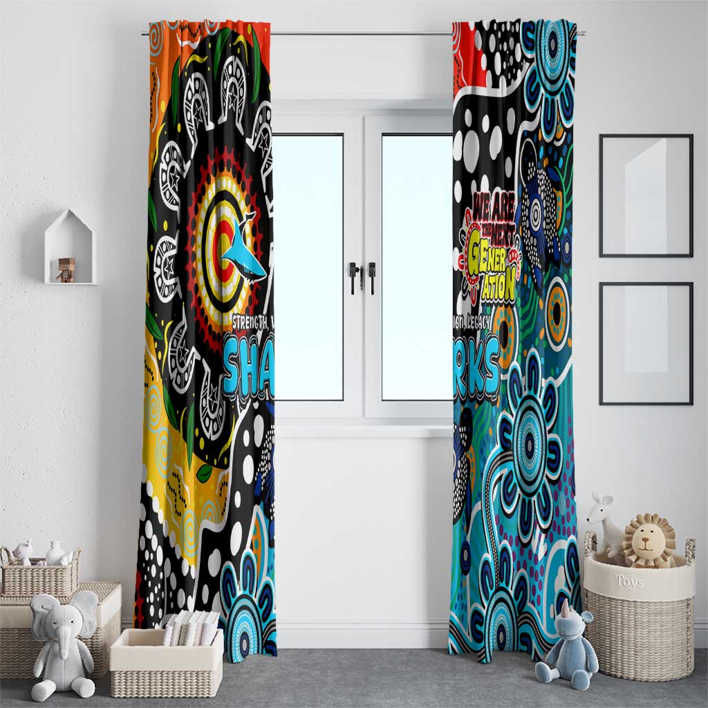 Sharks NRL Celebrating 50 Years of Naidoc Window Curtain NAIDOC Week 2025 Aboriginal