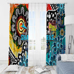 Sharks NRL Celebrating 50 Years of Naidoc Window Curtain NAIDOC Week 2025 Aboriginal