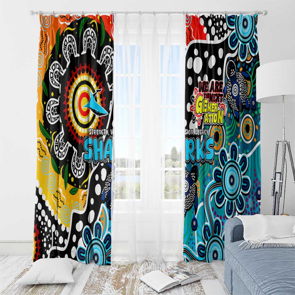 Sharks NRL Celebrating 50 Years of Naidoc Window Curtain NAIDOC Week 2025 Aboriginal