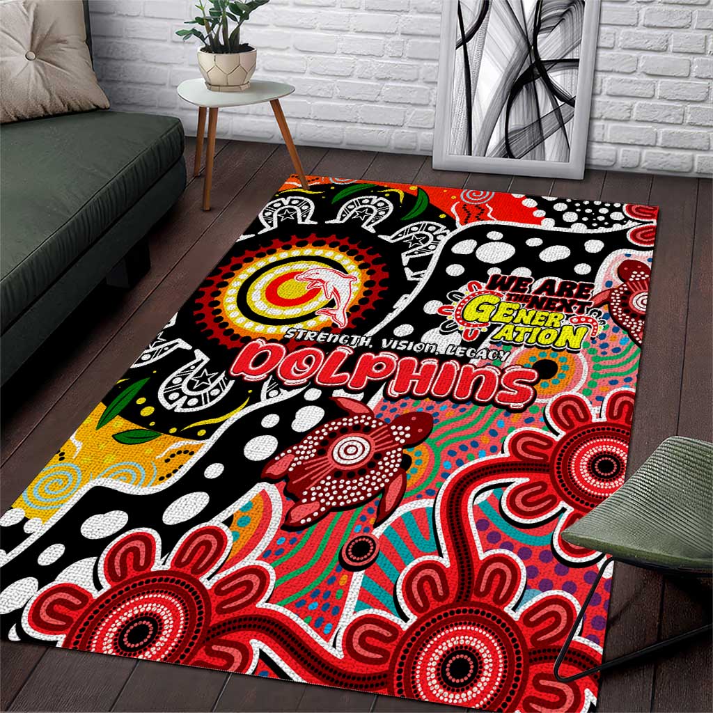 Dolphins NRL Celebrating 50 Years of Naidoc Area Rug NAIDOC Week 2025 Aboriginal