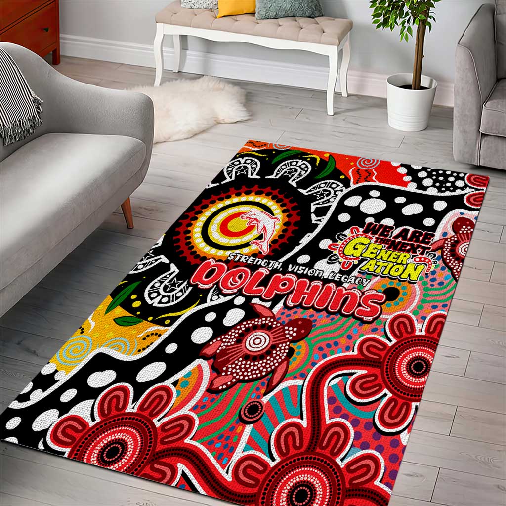 Dolphins NRL Celebrating 50 Years of Naidoc Area Rug NAIDOC Week 2025 Aboriginal