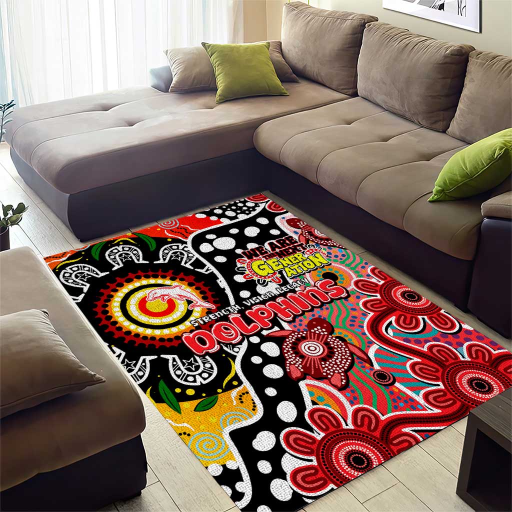Dolphins NRL Celebrating 50 Years of Naidoc Area Rug NAIDOC Week 2025 Aboriginal