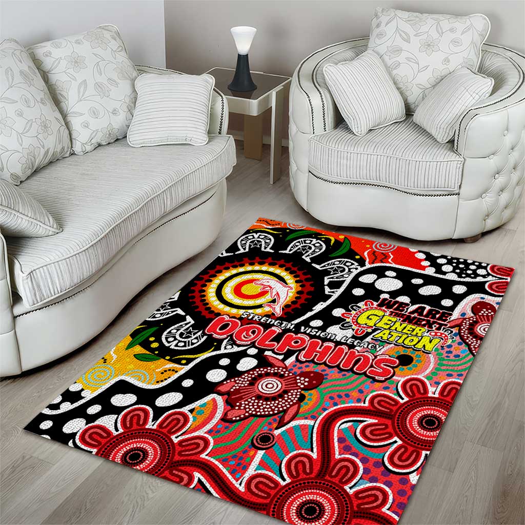 Dolphins NRL Celebrating 50 Years of Naidoc Area Rug NAIDOC Week 2025 Aboriginal