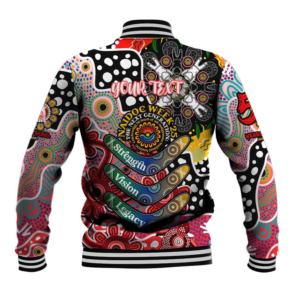 Personalised Dolphins NRL Celebrating 50 Years of Naidoc Baseball Jacket NAIDOC Week 2025 Aboriginal