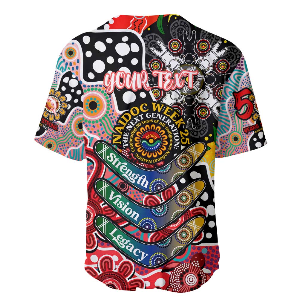 Personalised Dolphins NRL Celebrating 50 Years of Naidoc Baseball Jersey NAIDOC Week 2025 Aboriginal