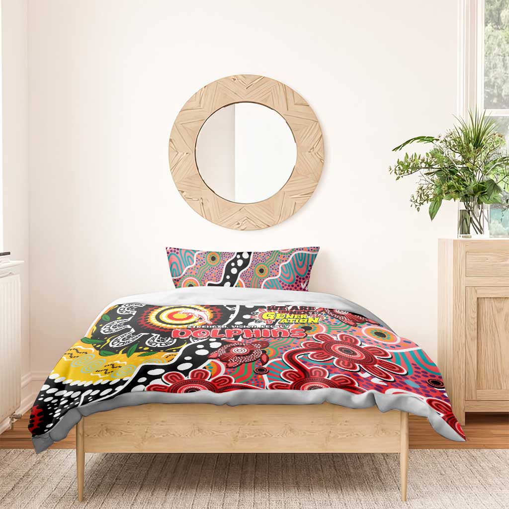 Dolphins NRL Celebrating 50 Years of Naidoc Bedding Set NAIDOC Week 2025 Aboriginal