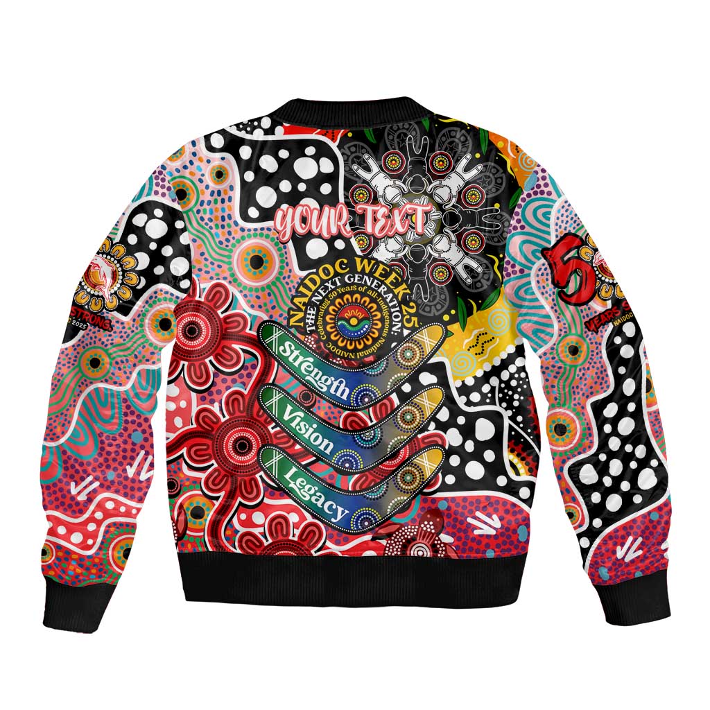 Personalised Dolphins NRL Celebrating 50 Years of Naidoc Bomber Jacket NAIDOC Week 2025 Aboriginal