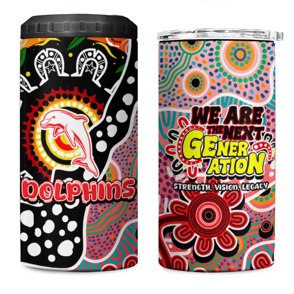 Dolphins NRL Celebrating 50 Years of Naidoc 4 in 1 Can Cooler Tumbler NAIDOC Week 2025 Aboriginal