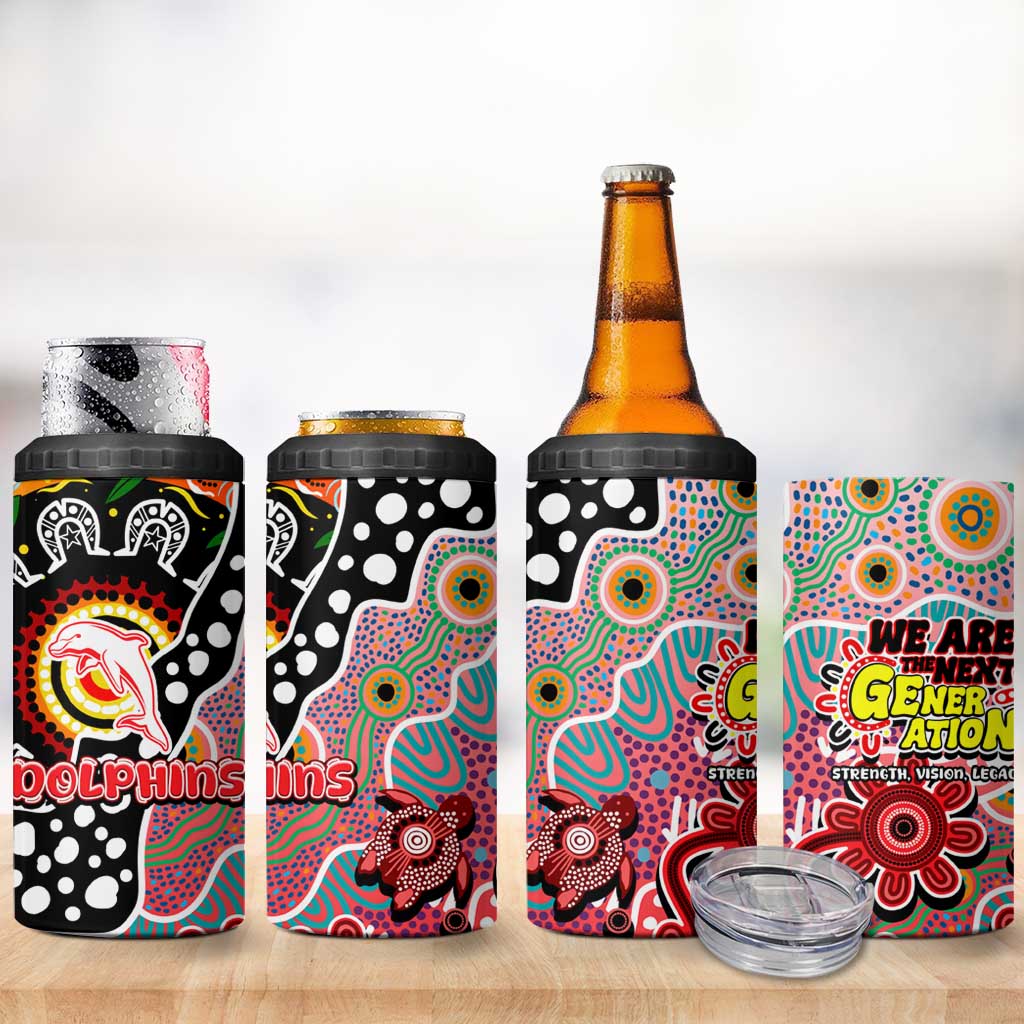 Dolphins NRL Celebrating 50 Years of Naidoc 4 in 1 Can Cooler Tumbler NAIDOC Week 2025 Aboriginal