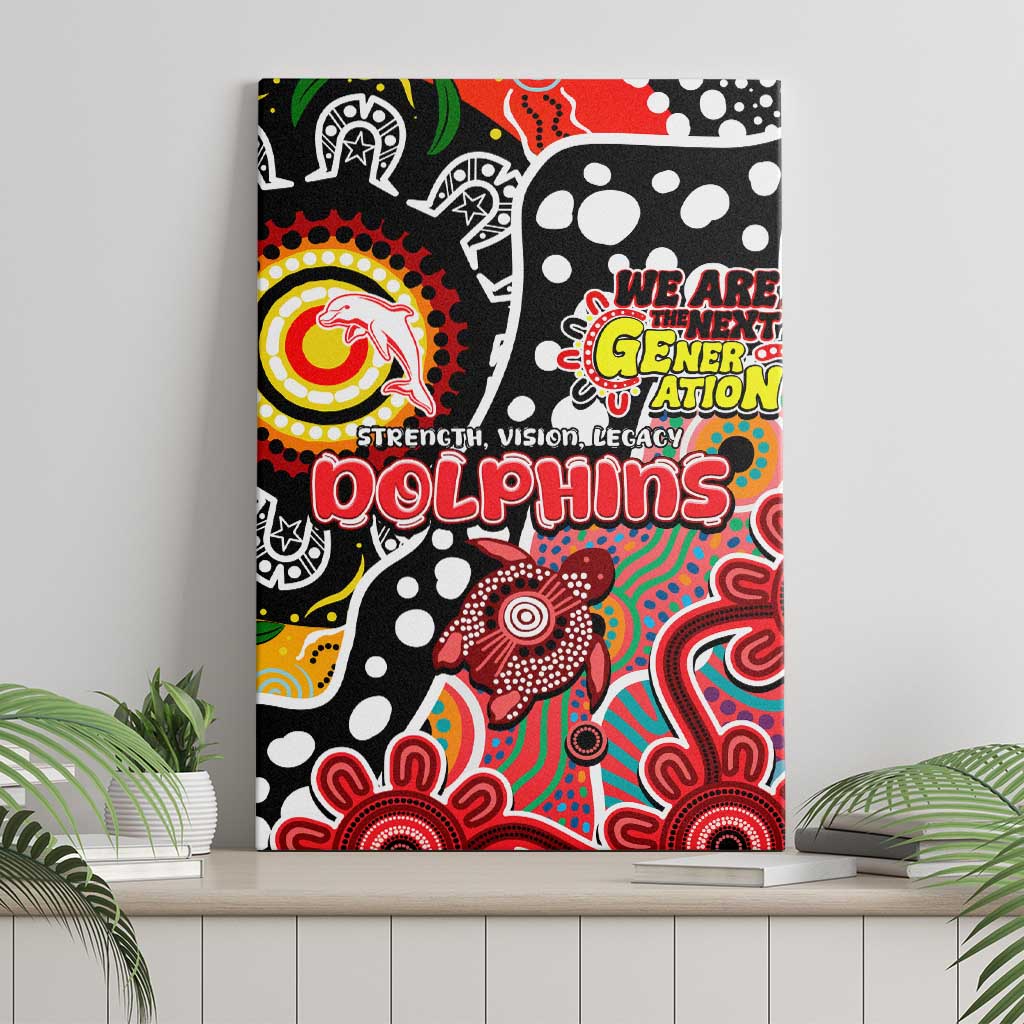 Dolphins NRL Celebrating 50 Years of Naidoc Canvas Wall Art NAIDOC Week 2025 Aboriginal