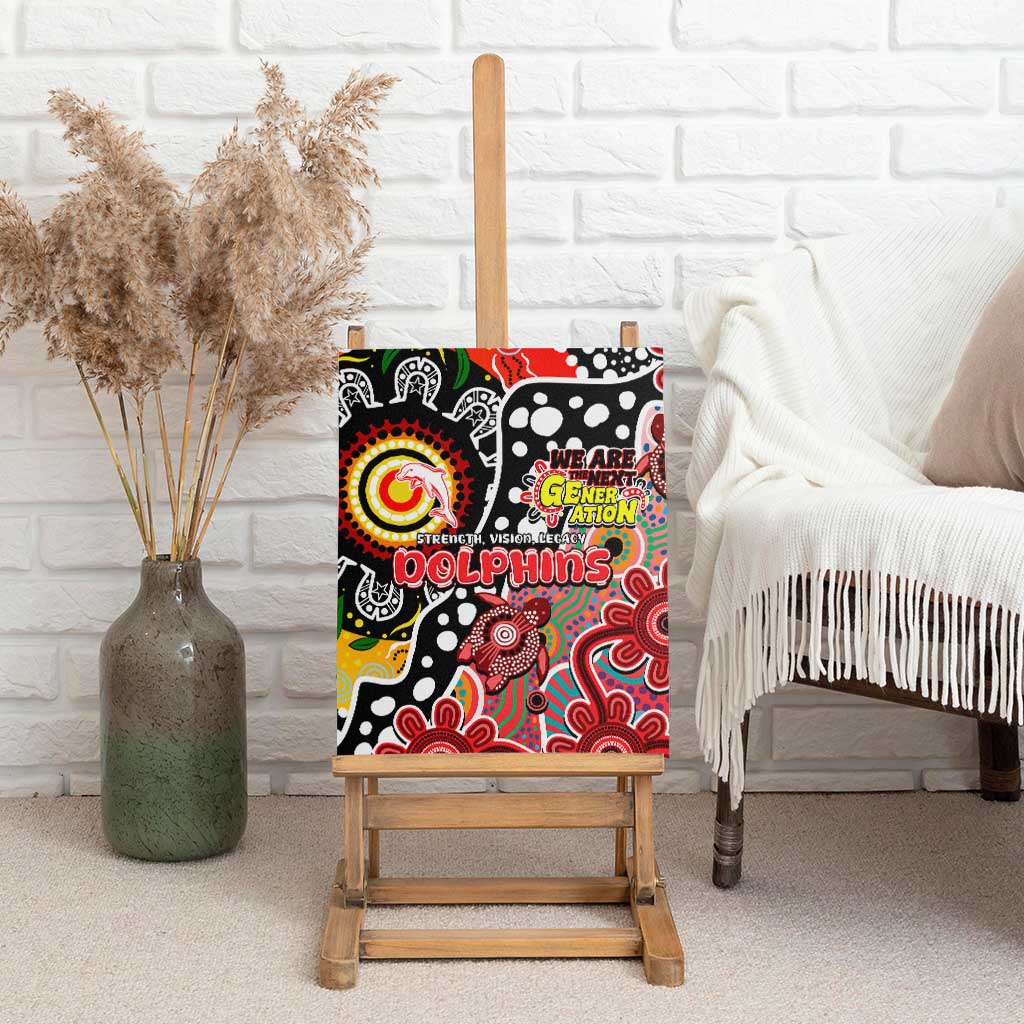 Dolphins NRL Celebrating 50 Years of Naidoc Canvas Wall Art NAIDOC Week 2025 Aboriginal