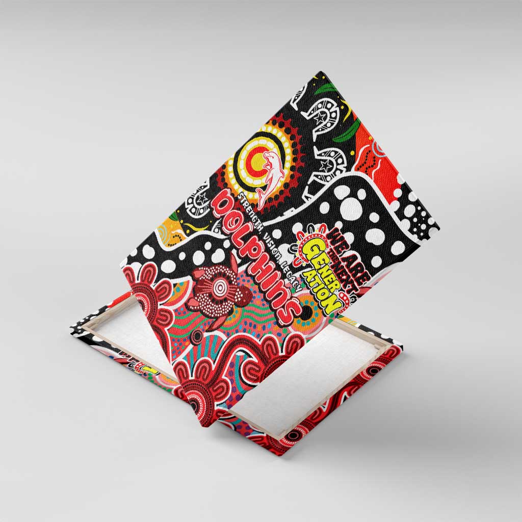 Dolphins NRL Celebrating 50 Years of Naidoc Canvas Wall Art NAIDOC Week 2025 Aboriginal