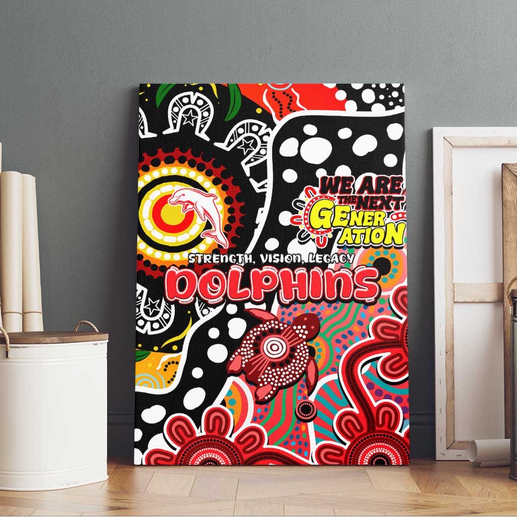 Dolphins NRL Celebrating 50 Years of Naidoc Canvas Wall Art NAIDOC Week 2025 Aboriginal