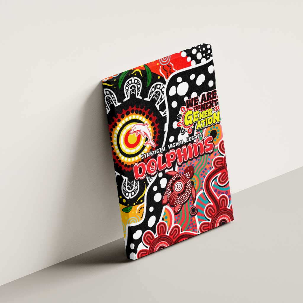 Dolphins NRL Celebrating 50 Years of Naidoc Canvas Wall Art NAIDOC Week 2025 Aboriginal