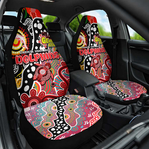 Dolphins NRL Celebrating 50 Years of Naidoc Car Seat Cover NAIDOC Week 2025 Aboriginal