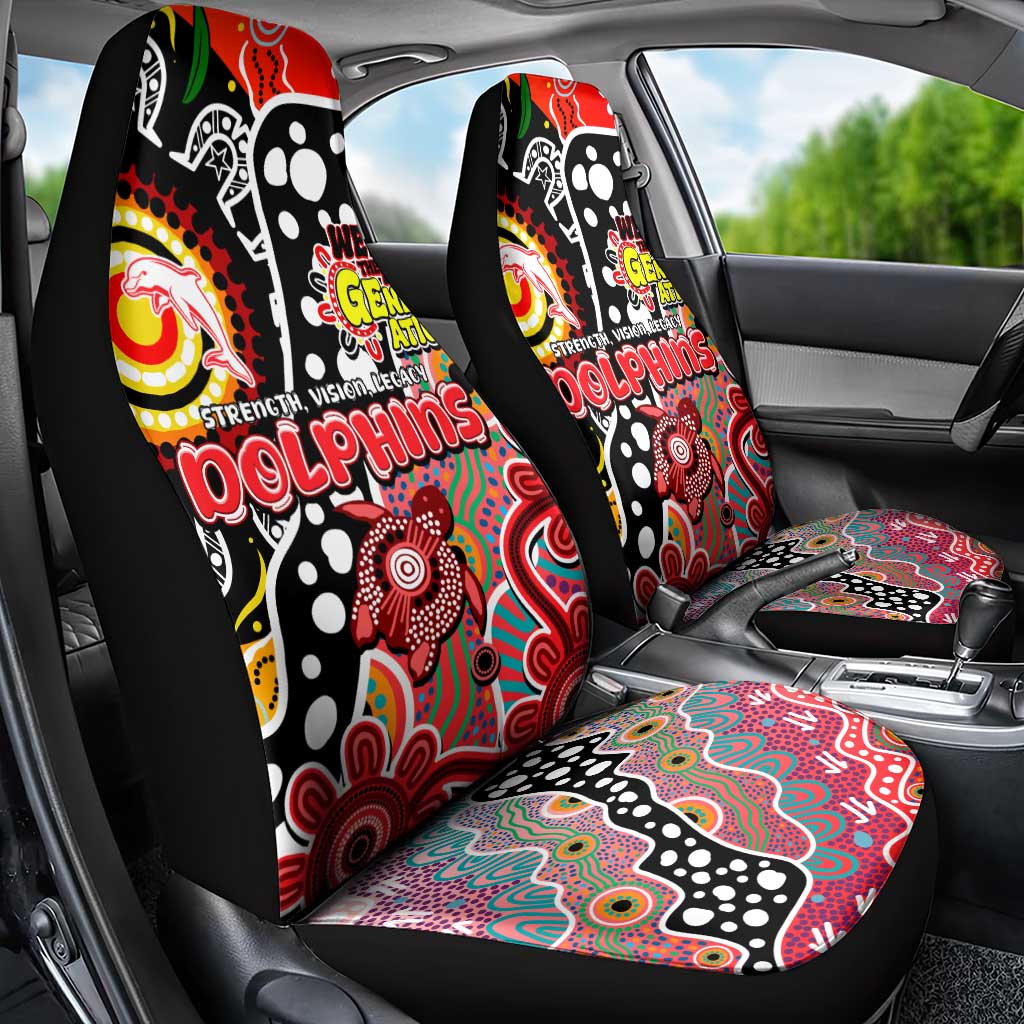 Dolphins NRL Celebrating 50 Years of Naidoc Car Seat Cover NAIDOC Week 2025 Aboriginal