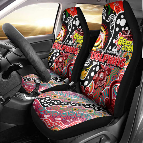 Dolphins NRL Celebrating 50 Years of Naidoc Car Seat Cover NAIDOC Week 2025 Aboriginal