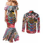 Personalised Dolphins NRL Celebrating 50 Years of Naidoc Couples Matching Mermaid Dress and Long Sleeve Button Shirt NAIDOC Week 2025 Aboriginal