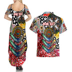 Personalised Dolphins NRL Celebrating 50 Years of Naidoc Couples Matching Summer Maxi Dress and Hawaiian Shirt NAIDOC Week 2025 Aboriginal