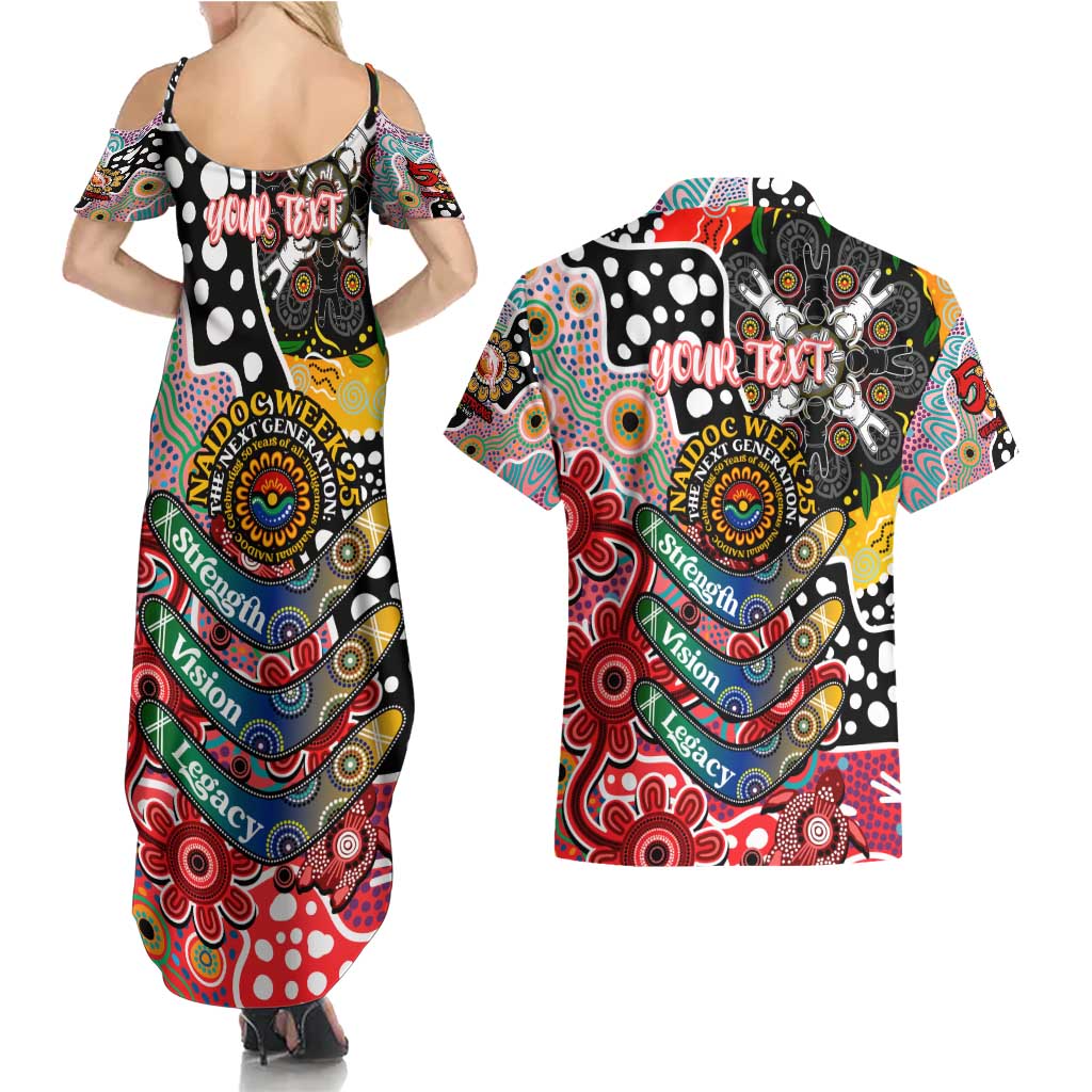Personalised Dolphins NRL Celebrating 50 Years of Naidoc Couples Matching Summer Maxi Dress and Hawaiian Shirt NAIDOC Week 2025 Aboriginal