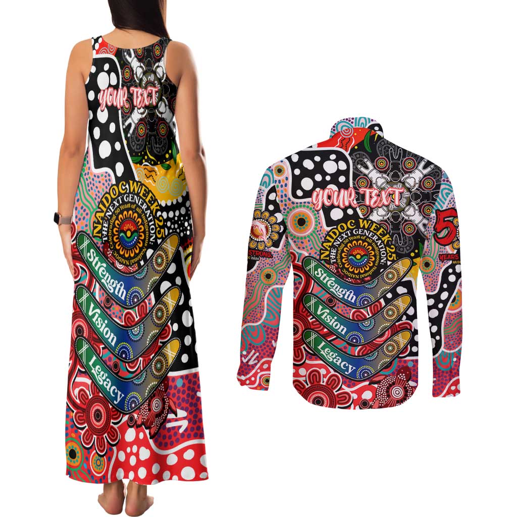Personalised Dolphins NRL Celebrating 50 Years of Naidoc Couples Matching Tank Maxi Dress and Long Sleeve Button Shirt NAIDOC Week 2025 Aboriginal