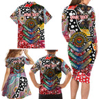 Personalised Dolphins NRL Celebrating 50 Years of Naidoc Family Matching Long Sleeve Bodycon Dress and Hawaiian Shirt NAIDOC Week 2025 Aboriginal