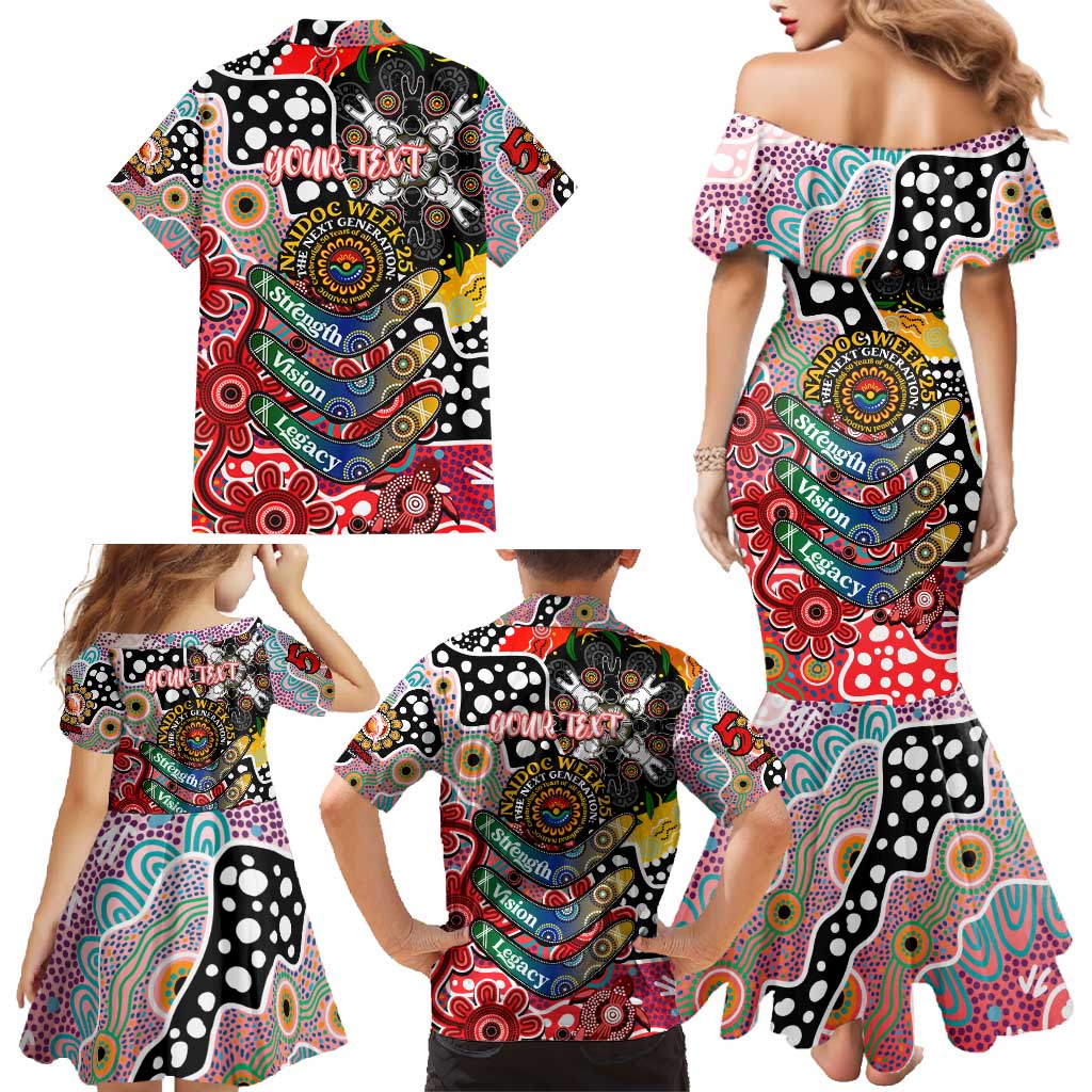 Personalised Dolphins NRL Celebrating 50 Years of Naidoc Family Matching Mermaid Dress and Hawaiian Shirt NAIDOC Week 2025 Aboriginal