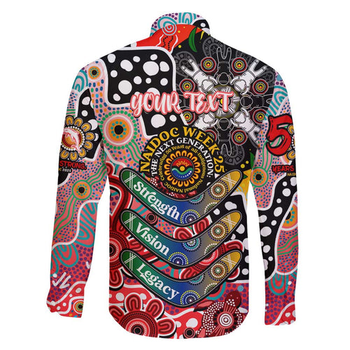 Personalised Dolphins NRL Celebrating 50 Years of Naidoc Family Matching Off Shoulder Short Dress and Hawaiian Shirt NAIDOC Week 2025 Aboriginal