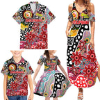 Personalised Dolphins NRL Celebrating 50 Years of Naidoc Family Matching Summer Maxi Dress and Hawaiian Shirt NAIDOC Week 2025 Aboriginal