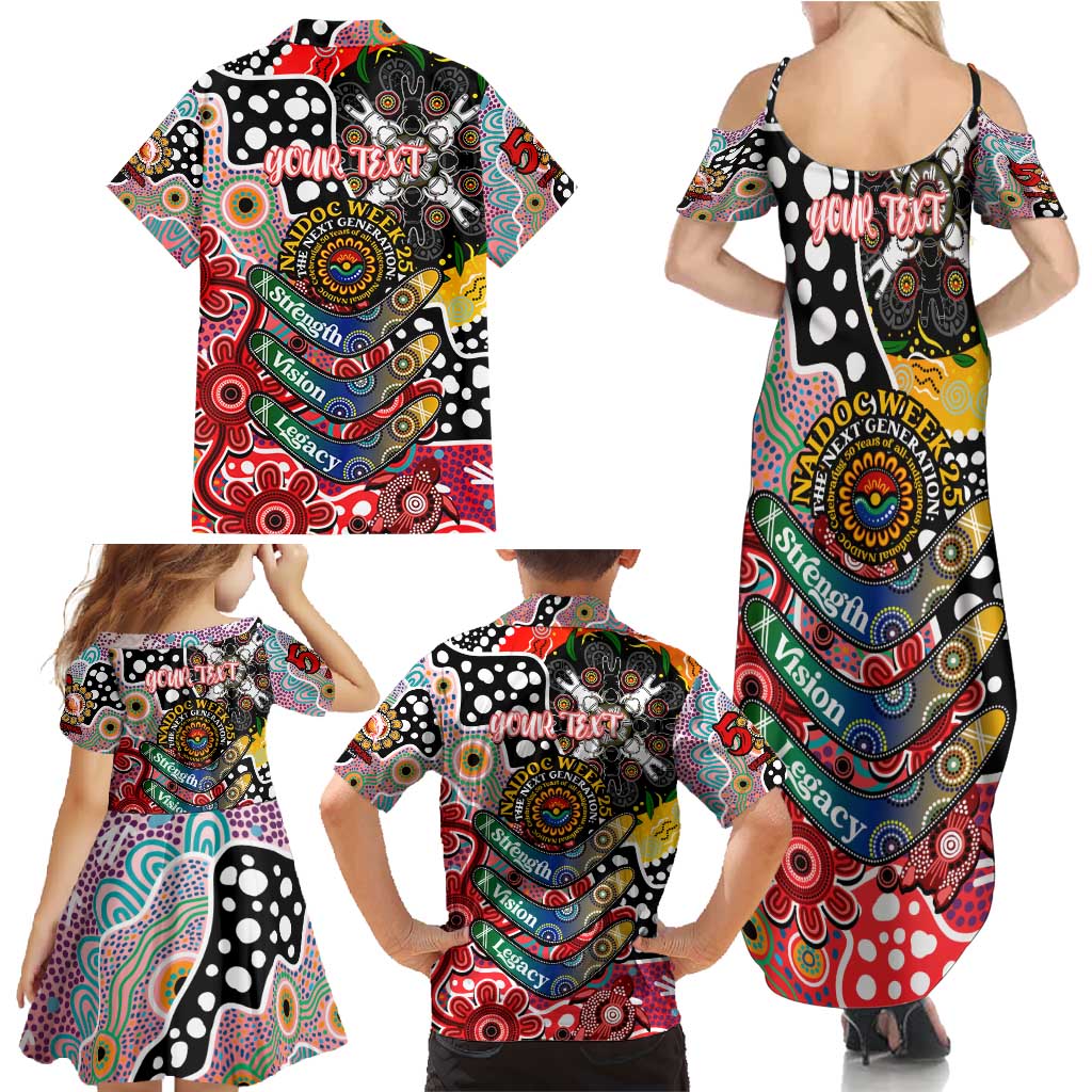 Personalised Dolphins NRL Celebrating 50 Years of Naidoc Family Matching Summer Maxi Dress and Hawaiian Shirt NAIDOC Week 2025 Aboriginal