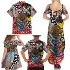 Personalised Dolphins NRL Celebrating 50 Years of Naidoc Family Matching Summer Maxi Dress and Hawaiian Shirt NAIDOC Week 2025 Aboriginal