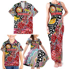Personalised Dolphins NRL Celebrating 50 Years of Naidoc Family Matching Tank Maxi Dress and Hawaiian Shirt NAIDOC Week 2025 Aboriginal