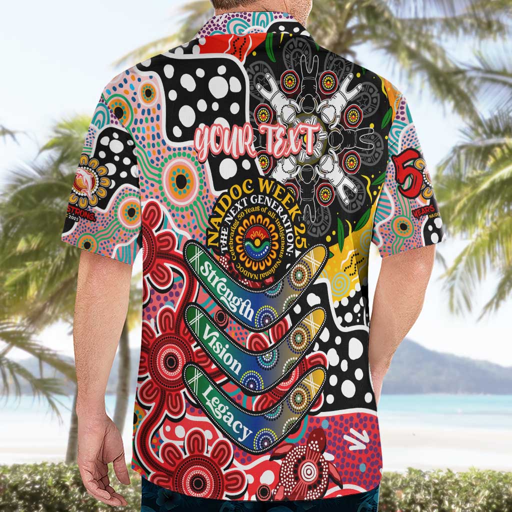 Personalised Dolphins NRL Celebrating 50 Years of Naidoc Hawaiian Shirt NAIDOC Week 2025 Aboriginal