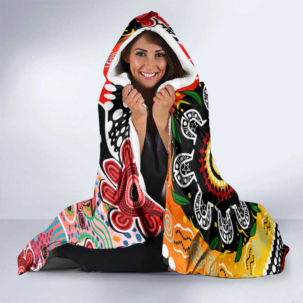 Dolphins NRL Celebrating 50 Years of Naidoc Hooded Blanket NAIDOC Week 2025 Aboriginal