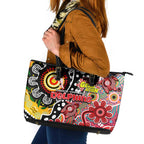 Dolphins NRL Celebrating 50 Years of Naidoc Leather Tote Bag NAIDOC Week 2025 Aboriginal