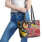 Dolphins NRL Celebrating 50 Years of Naidoc Leather Tote Bag NAIDOC Week 2025 Aboriginal