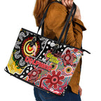 Dolphins NRL Celebrating 50 Years of Naidoc Leather Tote Bag NAIDOC Week 2025 Aboriginal