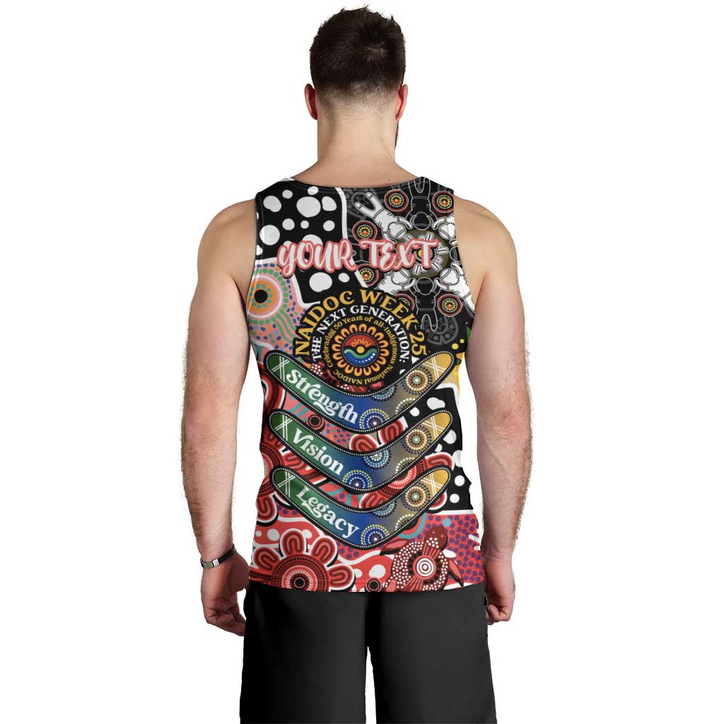 Personalised Dolphins NRL Celebrating 50 Years of Naidoc Men Tank Top NAIDOC Week 2025 Aboriginal