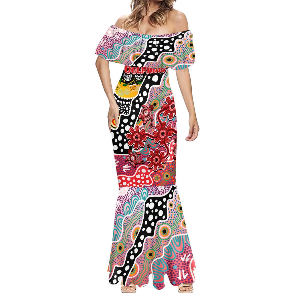 Personalised Dolphins NRL Celebrating 50 Years of Naidoc Mermaid Dress NAIDOC Week 2025 Aboriginal