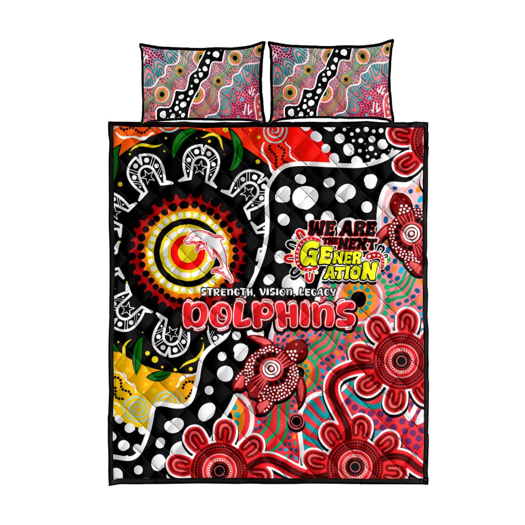 Dolphins NRL Celebrating 50 Years of Naidoc Quilt Bed Set NAIDOC Week 2025 Aboriginal