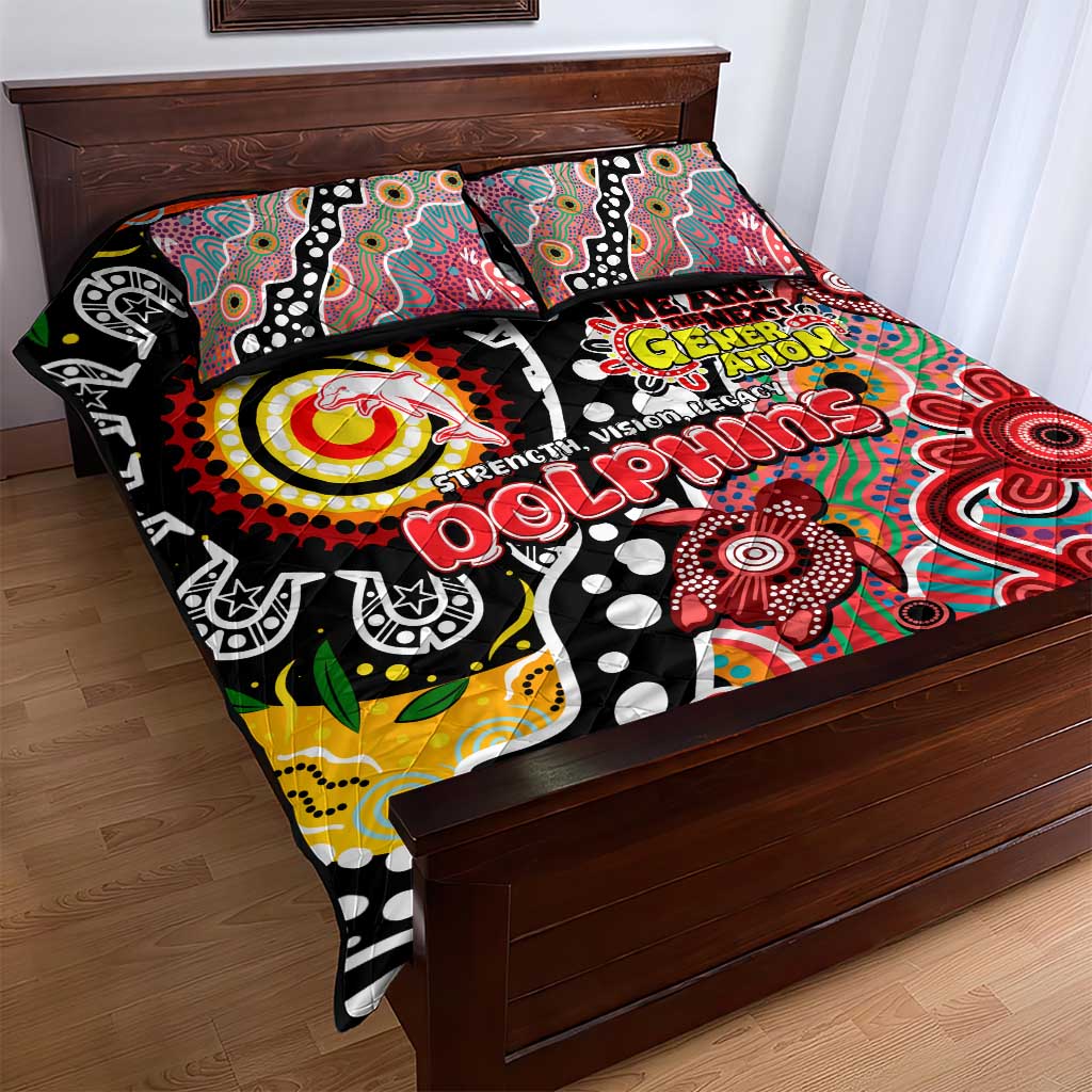 Dolphins NRL Celebrating 50 Years of Naidoc Quilt Bed Set NAIDOC Week 2025 Aboriginal