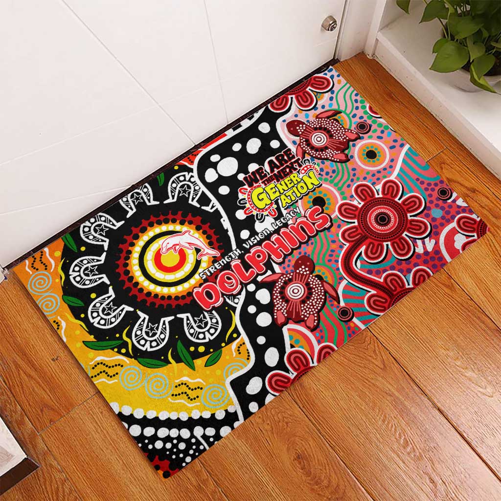 Dolphins NRL Celebrating 50 Years of Naidoc Rubber Doormat NAIDOC Week 2025 Aboriginal