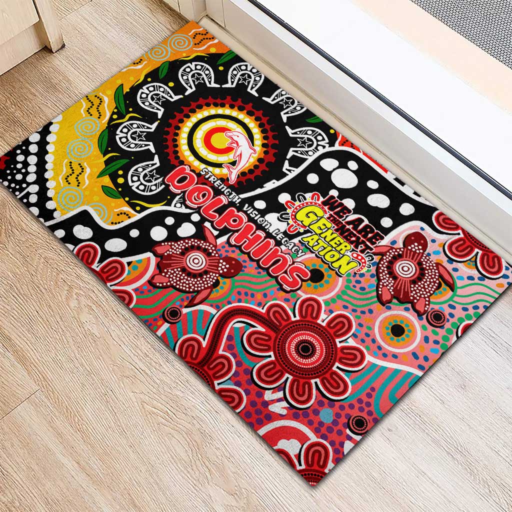 Dolphins NRL Celebrating 50 Years of Naidoc Rubber Doormat NAIDOC Week 2025 Aboriginal