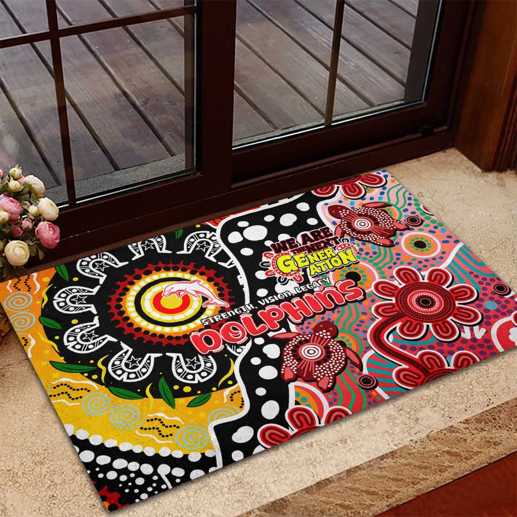 Dolphins NRL Celebrating 50 Years of Naidoc Rubber Doormat NAIDOC Week 2025 Aboriginal