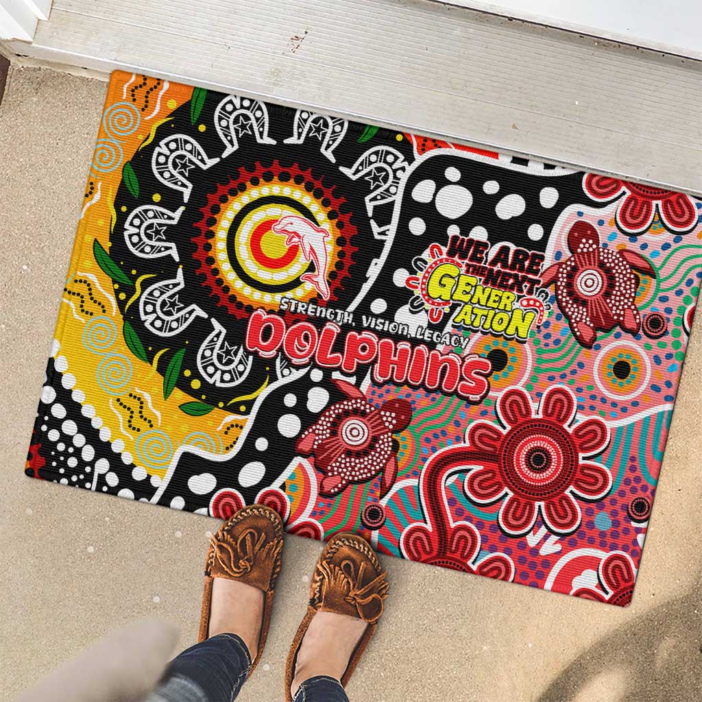 Dolphins NRL Celebrating 50 Years of Naidoc Rubber Doormat NAIDOC Week 2025 Aboriginal