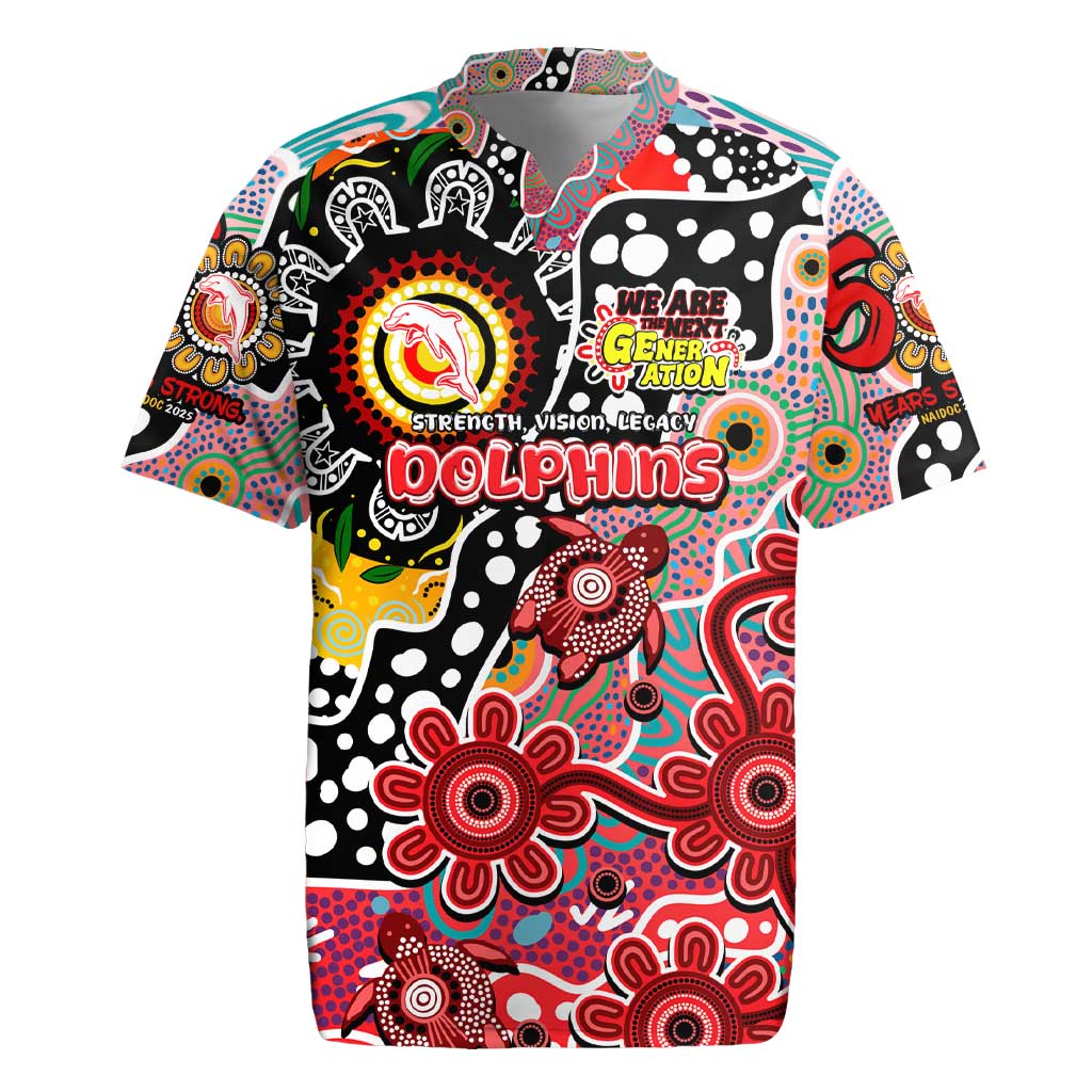 Personalised Dolphins NRL Celebrating 50 Years of Naidoc Rugby Jersey NAIDOC Week 2025 Aboriginal